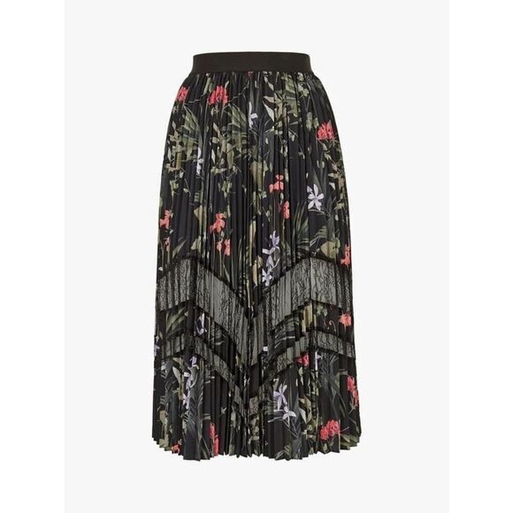 Ted Baker Abilen Highland Pleated Lace Skirt Size 3 MSRP $245 - Picture 4 of 9
